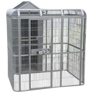 Indoor Parrot Aviary with Housing Area